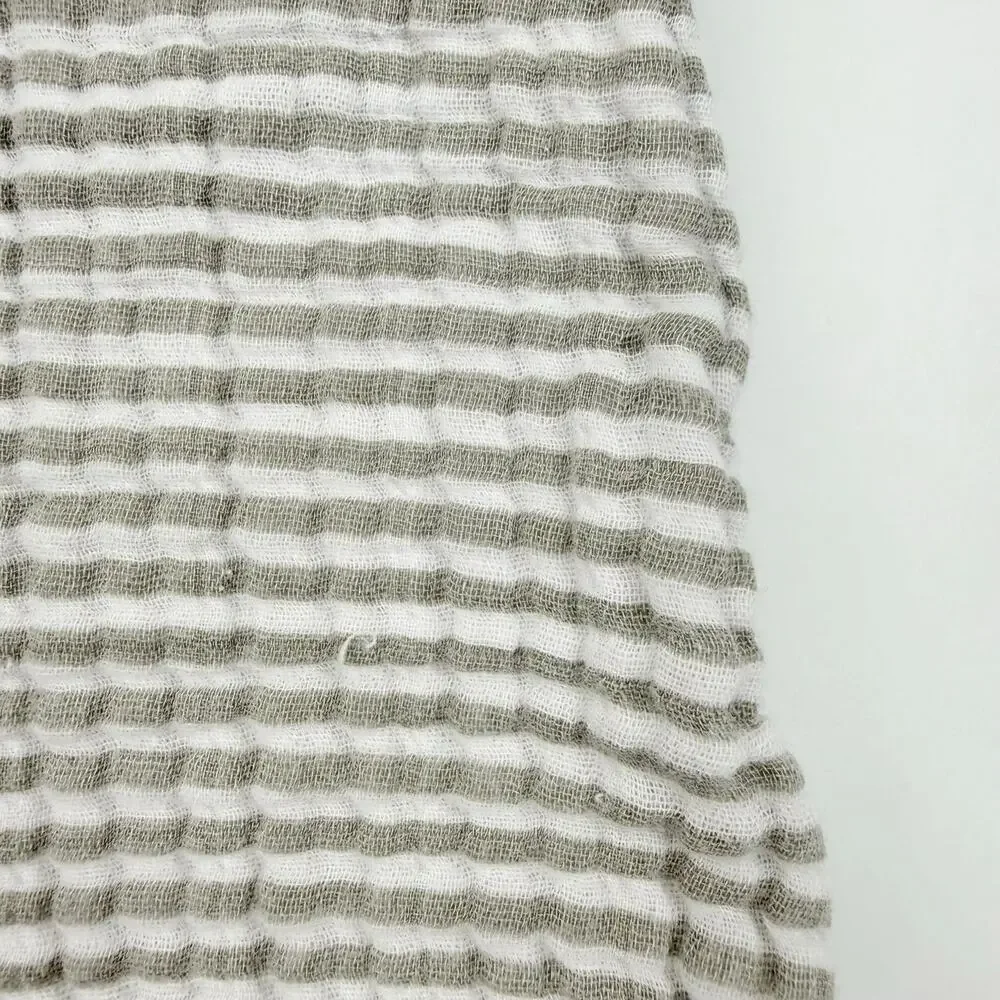 Little Unicorn Gray Striped Muslin Sleepsack Swaddle, 12/18m